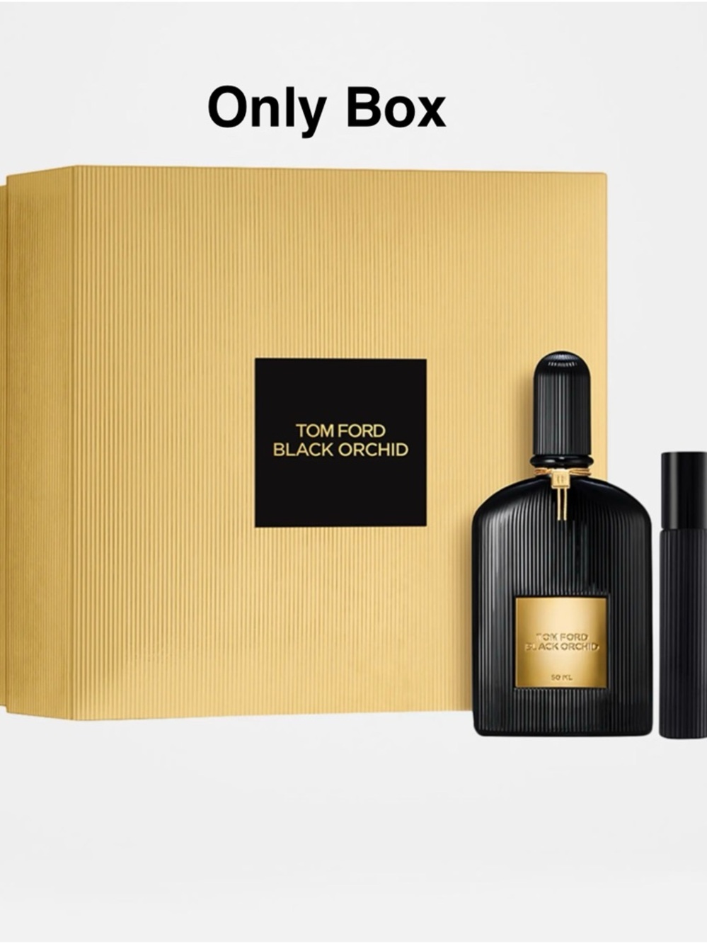 ONLY BOX!!!! Tom Ford Black Orchid Boxed Set - Black & Gold Accents